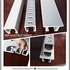 Fiberglass Frp Profile Various Shape Fiberglass FRP GRP Pultrusion Product Profile