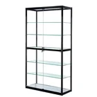 Glass crafts display cabinet model showcase for pharmacy, cosmetics store, toy store