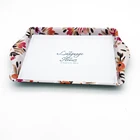 OEM rectangular decorative metal serving tray