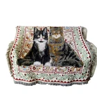 Professional polyester woven tapestry throw wholesale blanket carpet