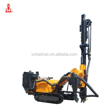 Compressor driven pneumatic&hydraulic high pressure bore hole drill rig KGH8 for quarry (with du