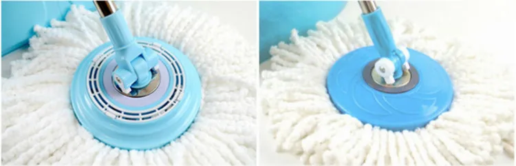 Spin mop with water outlet easy cleaning magic mop