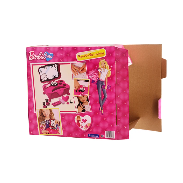 custom design barbie doll packaging pet window box