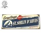 Tourist Souvenir Magnet Removable Tin Magnet Stainless Steel Fridge Sticker
