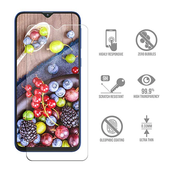 Teléfono Móvil de vidrio templado para Samsung A30 A50 M10 M20 M30 Protector de pantalla 2.5D 9 H de alta de cristal claro - ANKUX.COM