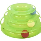 Wholesale Eco- Friendly Funny Cat Toys Turntable Balls Interactive Pet Cat Toy