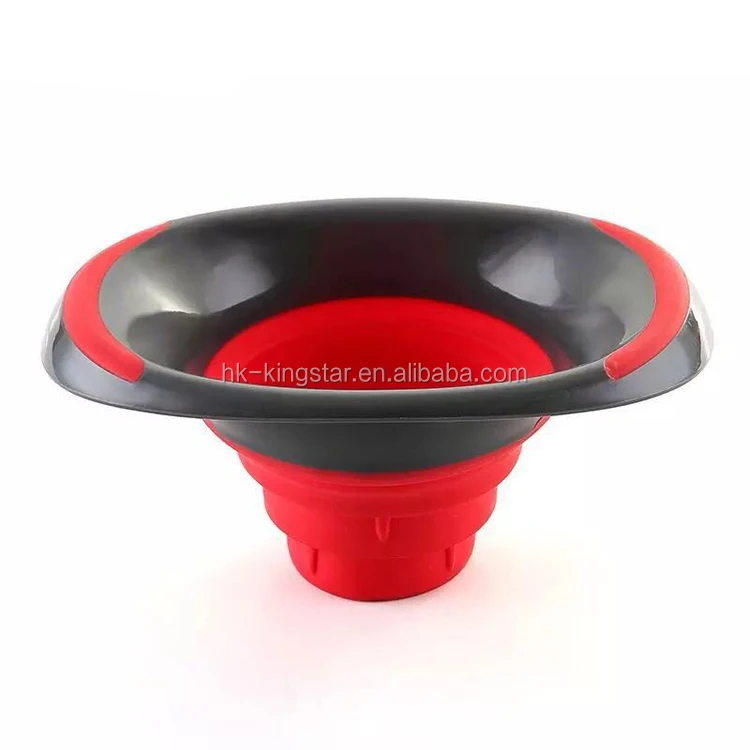 Kitchen Food Grade FDA Approved Silicone collapsible Folding Funnel for Cooking
