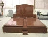 European Style Imperial Red Granite Tombstone