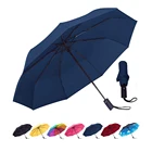 Umbrella Folding Automatic Compact Windproof Anti Rain Sun Open 3 Close Auto,42"ARC
