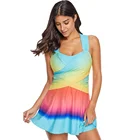 ladies beachwear dresses two piece nylon sexi swimwear tankini