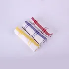 home textile white plain cheap cotton linen embroidered tea towel kitchen towel dish towel wholesale