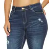 Hot Sale Promotional wrinkle price for jeans dunkelblaue