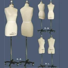Half body fabric covered female dress form for tailoring