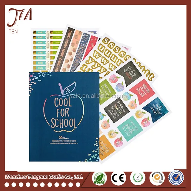 hot selling paper planner sticker for school planning custom