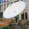 3.7m heavy duty aluminum RO dish prime focus single pole 2 axis motorized