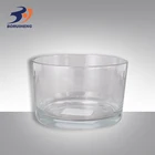 Elegantly cylinder fancy 640ml glass candle holder for sale