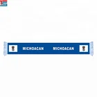 Hot sell promotional polyester woven scarf for football fans MICHOACAN state team scarf