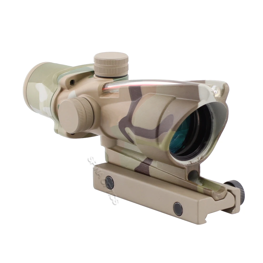 X Fiber Optics Red Red Dot Illuminated Hunting Riflescope Optical