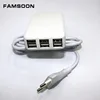 USB power adapter with plug and power cord, 6USB jack for a variety of electronic products