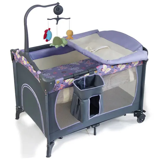 Avrupa standart seyahat karyolası mobilya cribs taşınabilir çocuk yatağı Seyahat Karyolası Oyun Parkı bebek yatağı