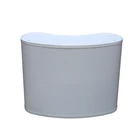 Foldable display counter plastic table portable display booth