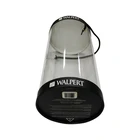 Cheap custom made eco friendly paper cylinder packaging tube transparent box for tea herbs coffee snacks