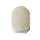 Natural Loofah Sponge Exfoliating Pad 2 in 1 Professional Design Loofah Mitt