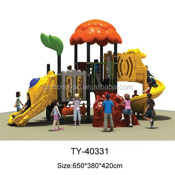 China Commercial Kids Games Plastic Equipment Outdoor Playground