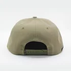 Common Khaki Cotton Hat Custom 6 Panel Khaki 100% Cotton Canvas Snapback Hats