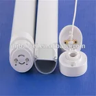 2017 new option led tube T8 oval AL-PC tube housing and screw type end caps