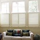 Timber decorative low budget removable blinds window shutters