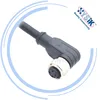 4 Pin Power supply cable M12 angled socket with free end