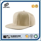 OEM solid color natural paper caps blank hats with plastic buckle