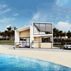 China Cheap Beach Steel Villa Casas Prefabricated Houses Prices Prefab House