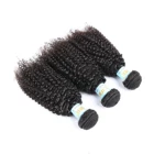 Kinky curly weave,brazilian thick virgin human hair,full thick ends cuticle aligned hair