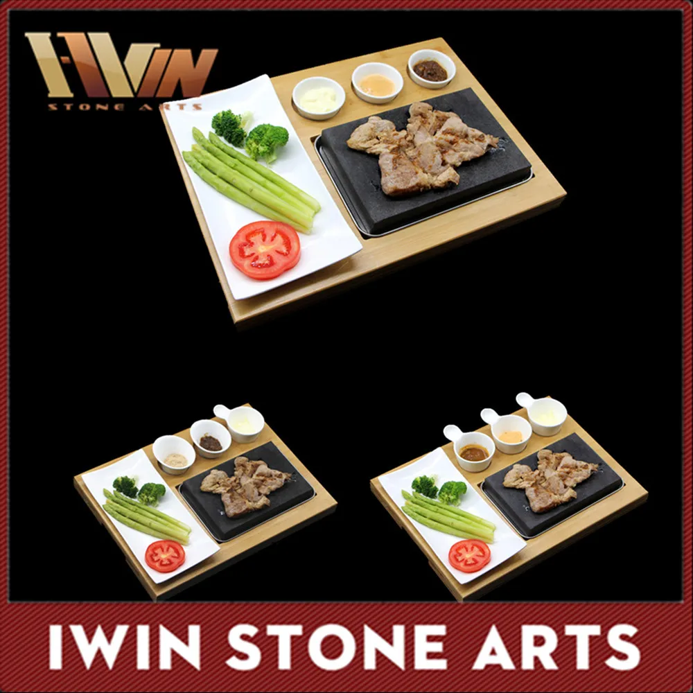 Steak Stone And Plate Set Of 7,Steak On Stones Cooking Steaks Hot Rock