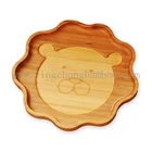 Fancy design butterfly shaped kids baby bamboo wooden plates