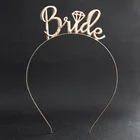 Bride Letter Diamond Gold crown Wedding Headwear Accessories