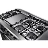 Double oven 48 inch gas range with 6 burner
