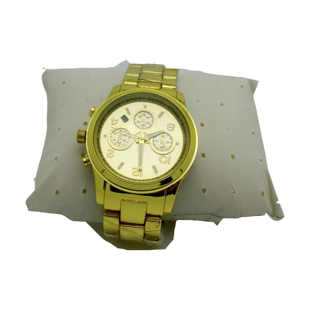 Hot sale women mens watches top brand luxury gold silver rose gold black 4 colors available with Calendar stainless steel