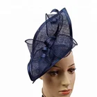 Ladies Vintage Royal Derby Millinery Sinamay Hair Fascinator Veil Headband Hat Feather Netting Accessories