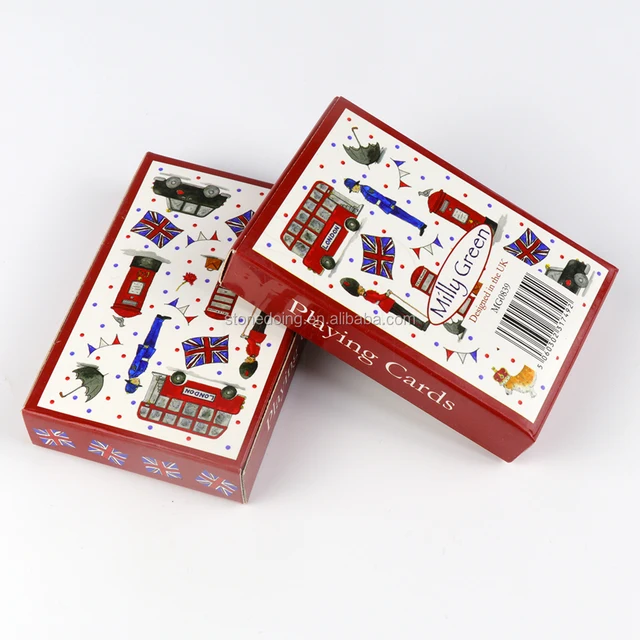 advertising poker type and custom printed deck of cards