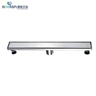 vertical 304 Stainless steel Linear Floor Drain Long Shower Drain