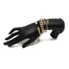New Fashion Women Bohemian Multilayer Chain Skull Head Charm Bracelet MultiLayers Twist Link Chain Bracelet