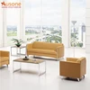 Modern simple design genuine leather sofa set