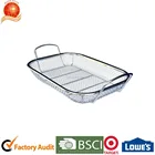 Stainless Steel Square BBQ, Vegetable and Grilling Basket