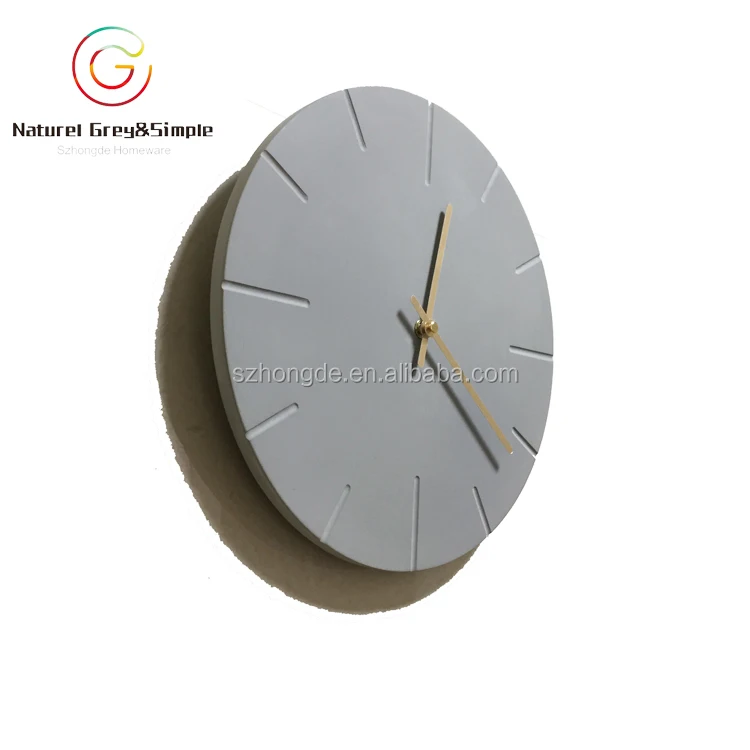 Handmade Concrete 12 inches Hanging Genuine Cement Wall Clock