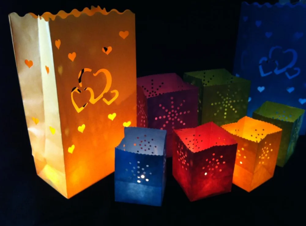 wholesale luminary paper candle bag for path