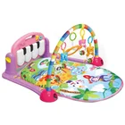 Amazon hot selling Funny baby electronic musical piano keyboard kick and play piano gym baby play mat for baby