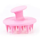 silicone scalp massage bath hair shampoo brush